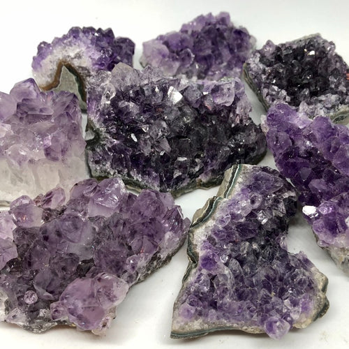 Amethyst clusters purple crystal