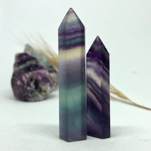 Fluorite points tower rainbow